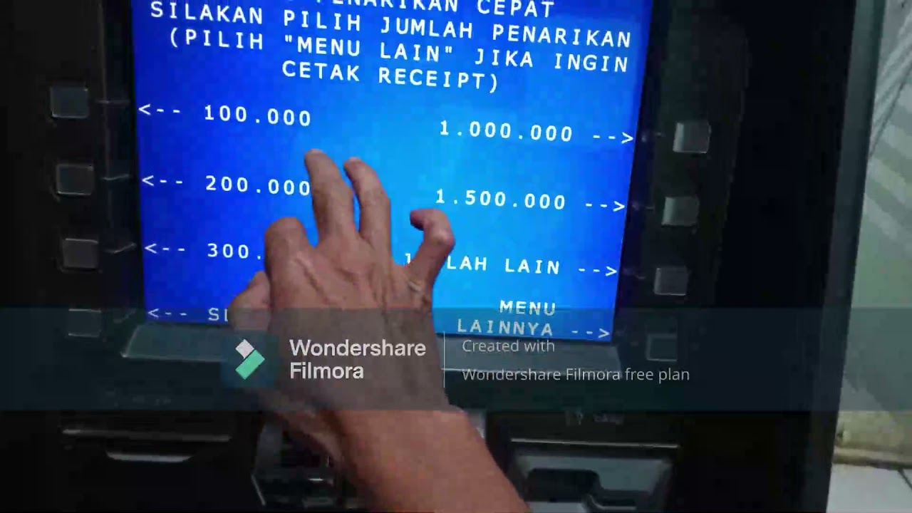 CARA TARIK TUNAI DI ATM CRM BRI - YouTube