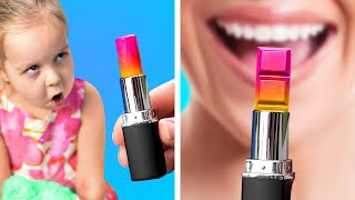 MY DAUGHTER IS EATING LIPSTICK! || Clever Parenting Tricks That Will Make Your Life Easier