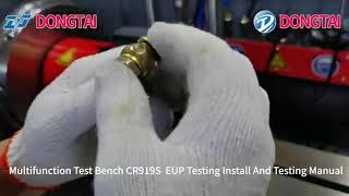 Multifunction Common Rail  Test Bench CR919S  EUP Testing Install And Testing Manual