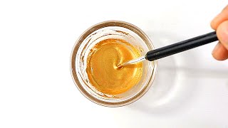 HOW TO MAKE EDIBLE GOLD PAINT WITHOUT ALCOHOL │ LUSTRE DUST GOLD PAINT FOR BUTTE