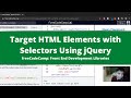 Target HTML Elements with Selectors Using jQuery (jQuery) freeCodeCamp Tutorial