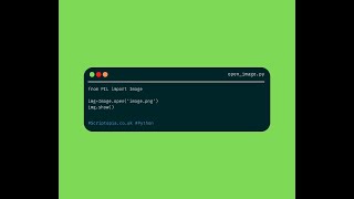 Python PIL - Open an image using Python