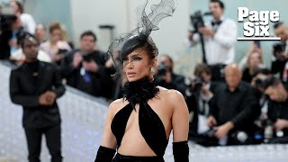 Jennifer Lopez pairs a fascinator with risqué dress at 2023 Met Gala | Page Six Celebrity News
