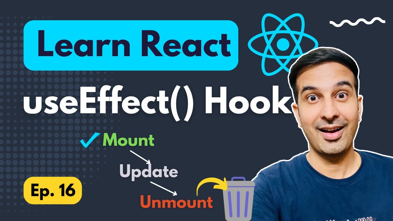 UseEffect Hook - Manage Component Lifecycle #reactjstutorial - YouTube