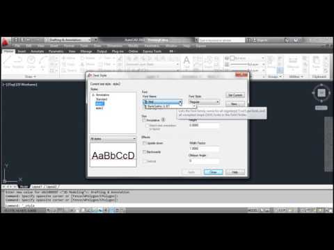 Changing FONTS and STYLES - AutoCAD Changing FONTS and STYLES - AutoCAD