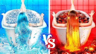 Fire Girl vs Water Girl! I Was Adopted By a Billionaire Family