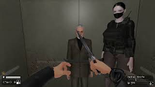 Gmod John Wick's Elevator Battle Scene Subduing SS Katana fighters to get Brin to surrender