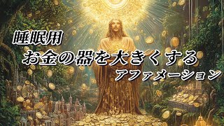 【睡眠用 アファメーション】寝ながらお金の器を大きくする！金運アップでお金が増えるアファメーション！