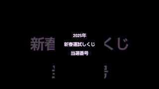 2025年　新春運試しくじ　当選番号