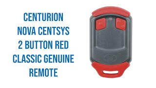 Centurion Nova Centsys 2 Button Red Classic Genuine Remote Video Description