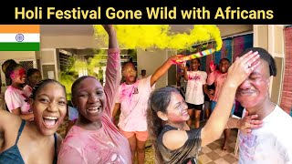 African Foreign Students Experience the Magic of Holi Festival in India