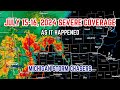 July 15th-16th, 2024 Severe Weather Coverage, As It Happened | Derecho in Illinois & SW Michigan