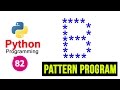 Python Pattern Program - Printing Stars '*' in B Shape
