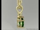 certified 1.55 ct natural emerald pendant f vs diamond