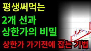 이 '선' 2개에 화살표 결합하면 무조건 당일 상한가 꽂습니다.