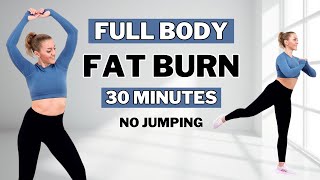 🔥30 MIN SWEATY HIIT🔥FULL BODY FAT BURN🔥All Standing🔥No Jumping🔥No Repeat🔥#homeworkout
