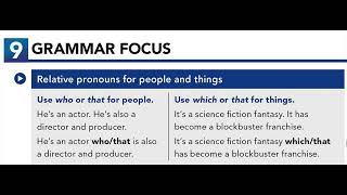 U13.9 GRAMMAR FOCUS