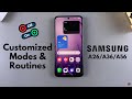 How To Enable / Disable Customized Modes & Routines On Samsung Galaxy A26/A36/A56