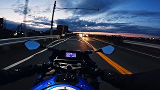 4K Tokyo Suburbs | Sunset Motorcycle Ride | GoPro POV