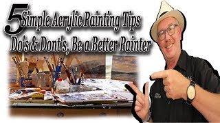5 Simple Acrylic Painting Tips  Do's & Don'ts, Paint away the stress