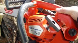 Husqvarna T435 Chainsaw Test Starting