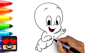 How To Draw Casper the Friendly Ghost