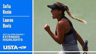 Sofia Kenin vs. Lauren Davis Extended Highlights | 2017 US Open Round 1