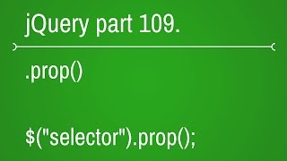jquery prop function - part 109