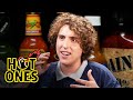 Andrew Callaghan Goes For the Marrow While Eating Spicy Wings | Hot Ones