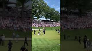 Protesters disrupt PGA Travelers Golf Championship