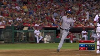 TEX@LAA: Wilson smacks game-tying RBI double to left