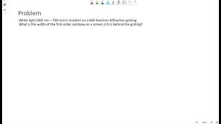 Diffraction/interference example 1