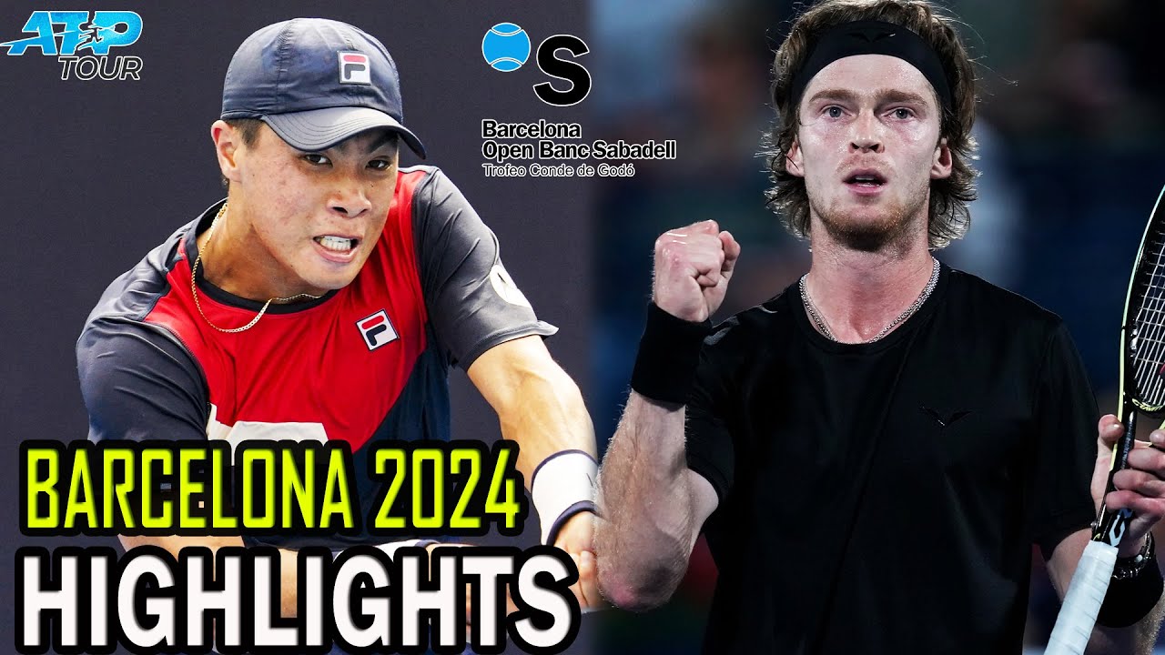 Andrey Rublev Vs Brandon Nakashima Round 2 Highlights | Barcelona 2024 ...