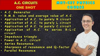 01 | A.C. CIRCUITS (ONE SHOT)