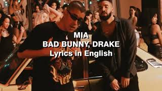 Mia-Bad Bunny, Drake- Lyrics in English