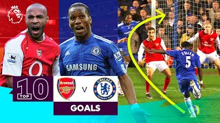 10 INCREDIBLE Arsenal vs Chelsea goals | Premier League