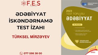 ƏDƏBİYYAT | NİZAMİ GƏNCƏVİ - TEST İZAHI | TÜRKSEL MİRZƏYEV | FES ACADEMY