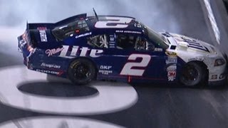 Brad Keselowski spins, hits the inside wall