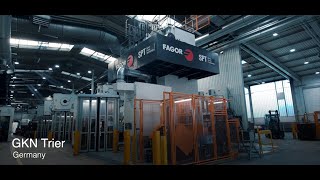 Full Servo Forging Press for GKN Automotive Trier in action