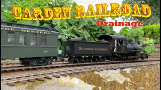 Garden Railroad Drainage System - Our Elevated Outdoor Model Railroad Gets MUCH NEEDED Drainage