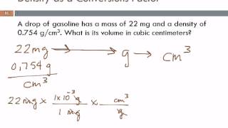 Density as a Conversion Factor