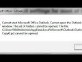 Cannot start Microsoft Outlook?. Unable to open Outlook window