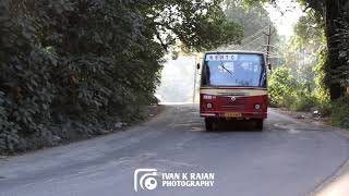 KSRTC driving through narrow road #ksrtc #aanavandi