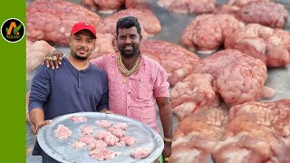 Goat Brain Fry | Bheja Fry | Mutton Brain | Nati Style | Village Cooking In Kannada