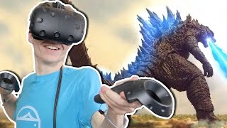 BECOME GODZILLA IN VIRTUAL REALITY!  | King Kaiju VR (HTC Vive Gameplay)