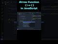 Arrow 🏹 Function in JavaScript |  #codingfun #coding #html #javascript
