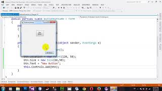 How to Create Button at Runtime in C# NET 2012