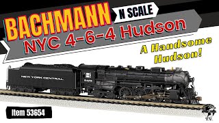 N Scale Bachmann New York Central NYC 4-6-4 Hudson Steam Locomotive