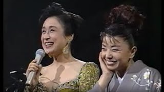 都はるみと小林幸子　「ふたりのビッグショー~女の友情　３２年めのうちあけ話~」１９９６年４月１日放映　　はるみさん、４８歳