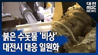 [대전MBC뉴스]붉은 수돗물 '비상' 대전시 대응 일원화